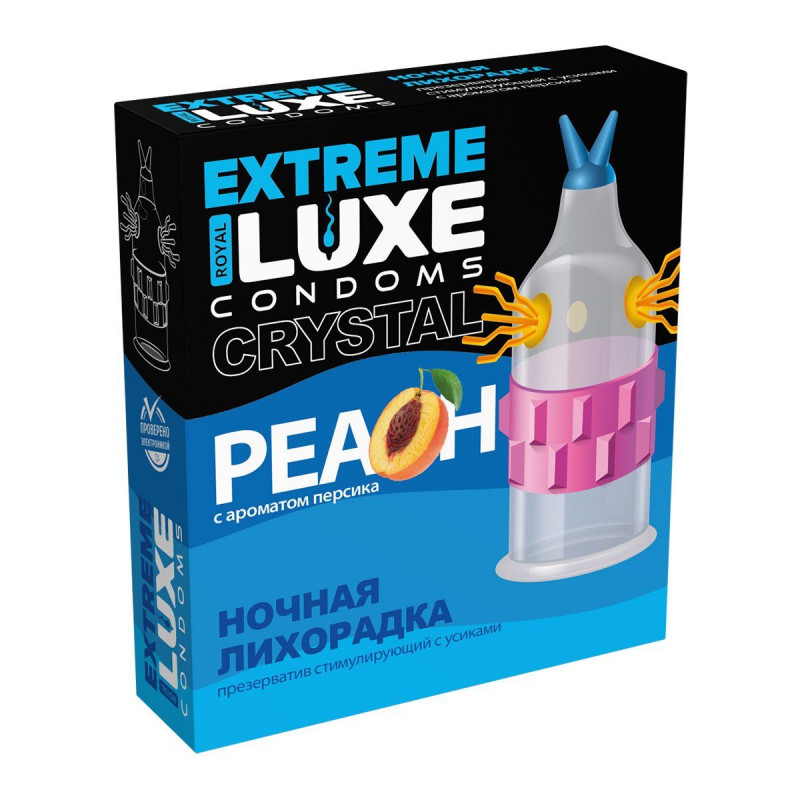 ПРЕЗЕРВАТИВ LUXE EXTREME НОЧНАЯ ЛИХОРАДКА (ПЕРСИК)